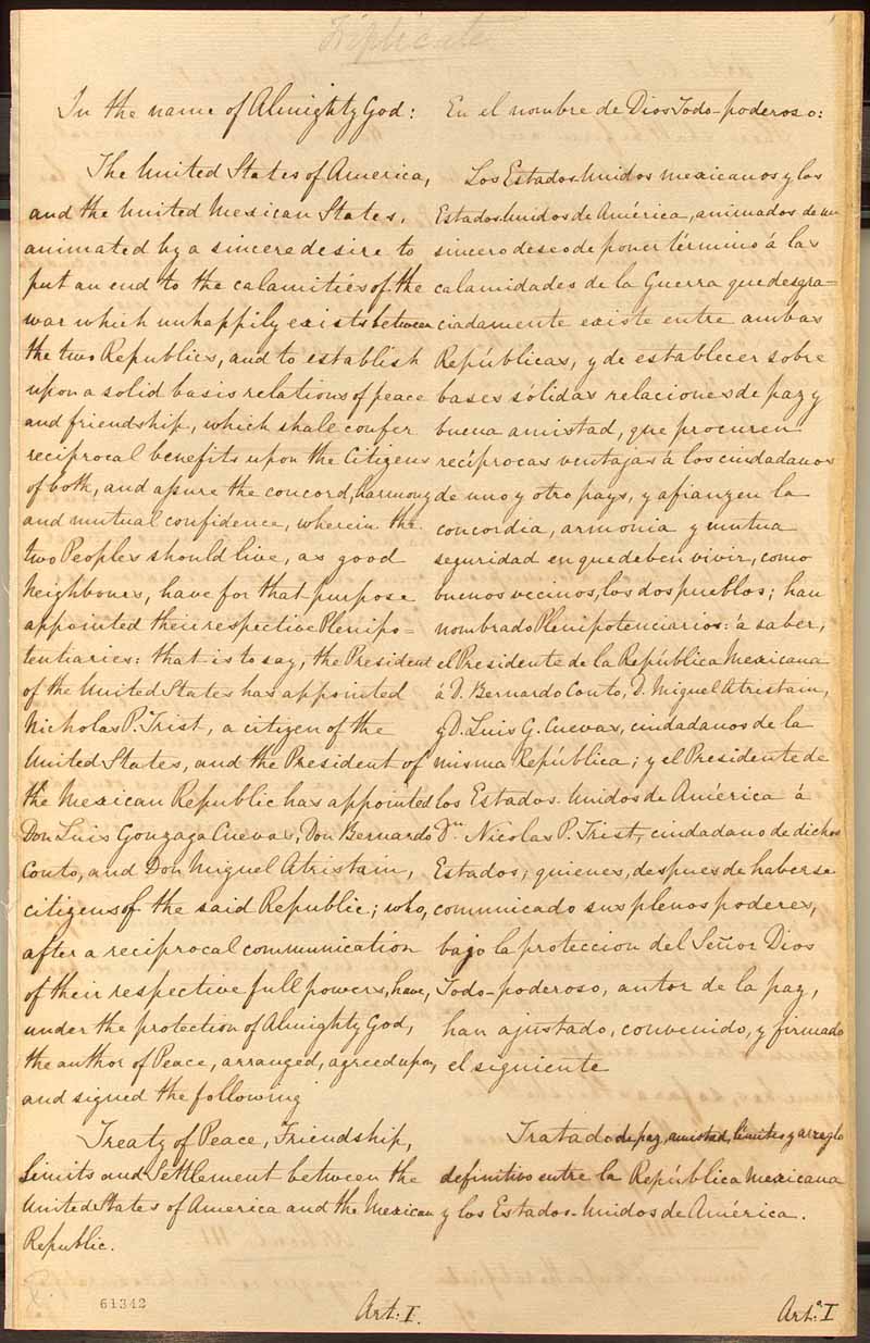 Treaty of Guadalupe Hidalgo