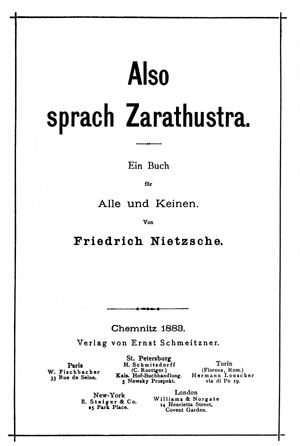 Thus Spoke Zarathustra