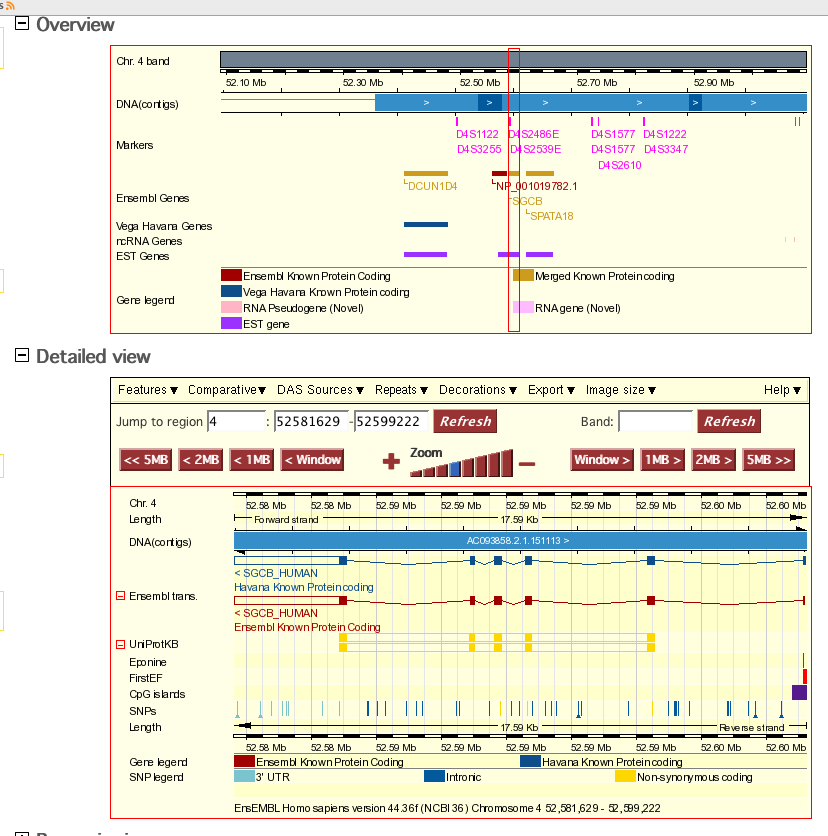 Ensembl genome database project