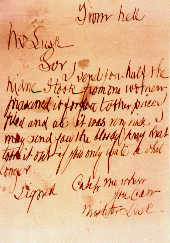 From Hell letter