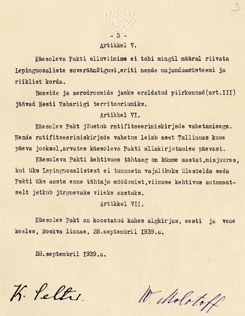Soviet–Estonian Mutual Assistance Treaty