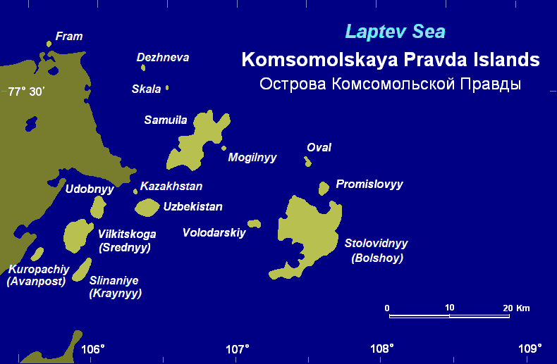 Komsomolskaya Pravda Islands
