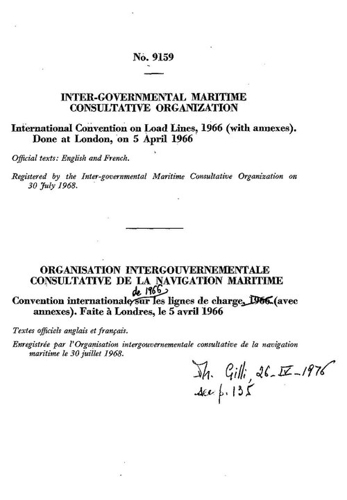 International Convention on Load Lines