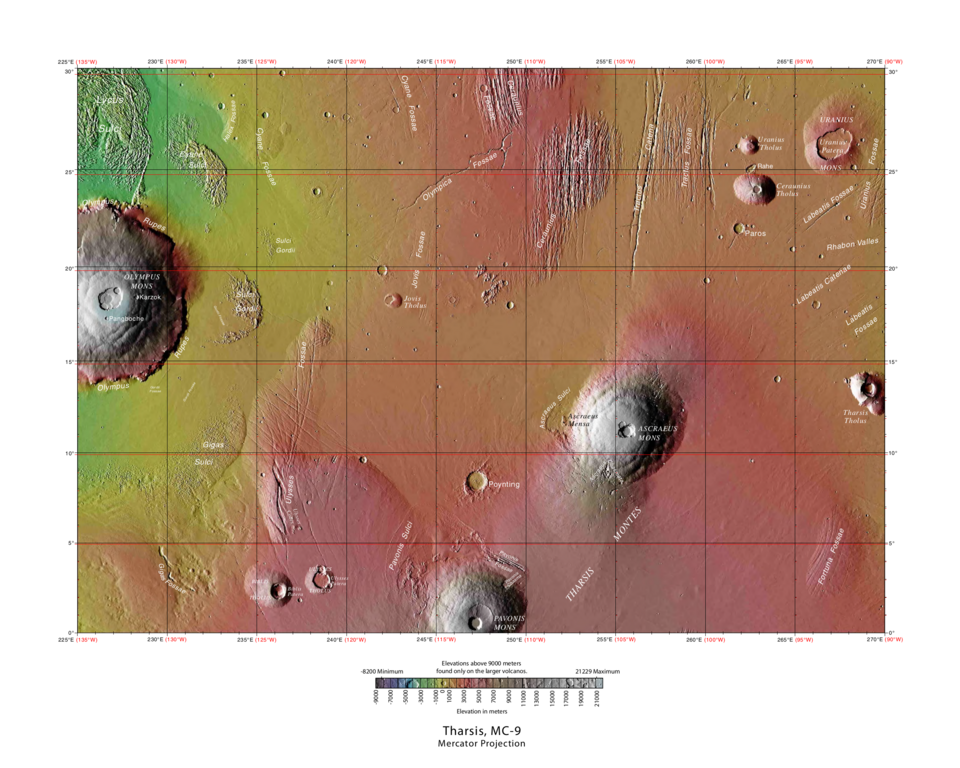 Tharsis quadrangle
