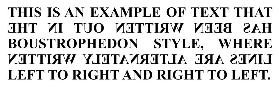 boustrophedon