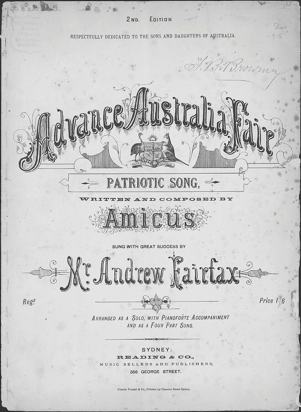 Advance Australia Fair