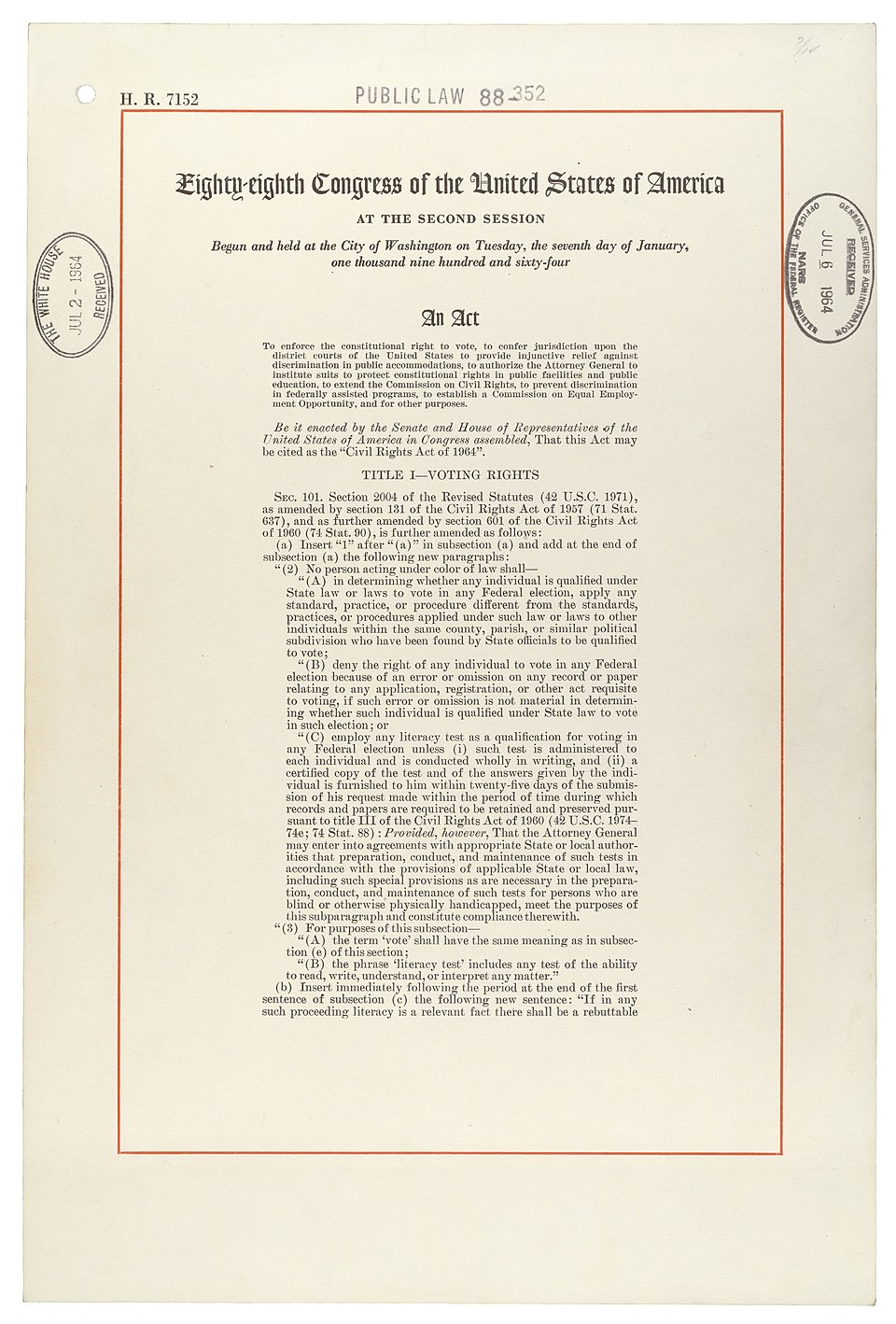 Civil Rights Act of 1964