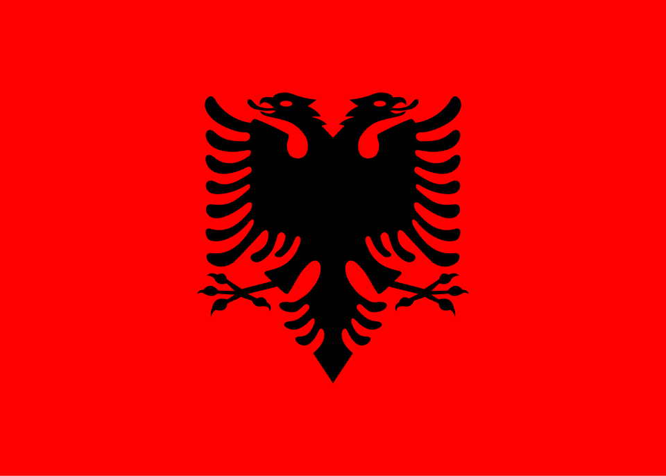 flag of Albania